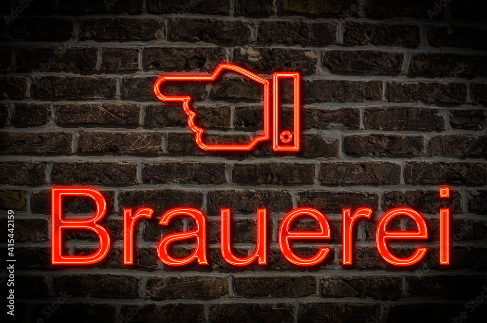 Leuchtreklame Brauerei