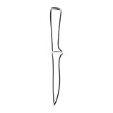 knife kitchen sketch. vector illustration. knife, vector sketch