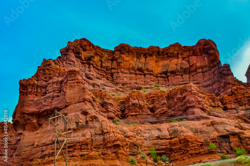 Mountainous landscape, red and yellow mountains in Utah, US © Oleg Kovtun