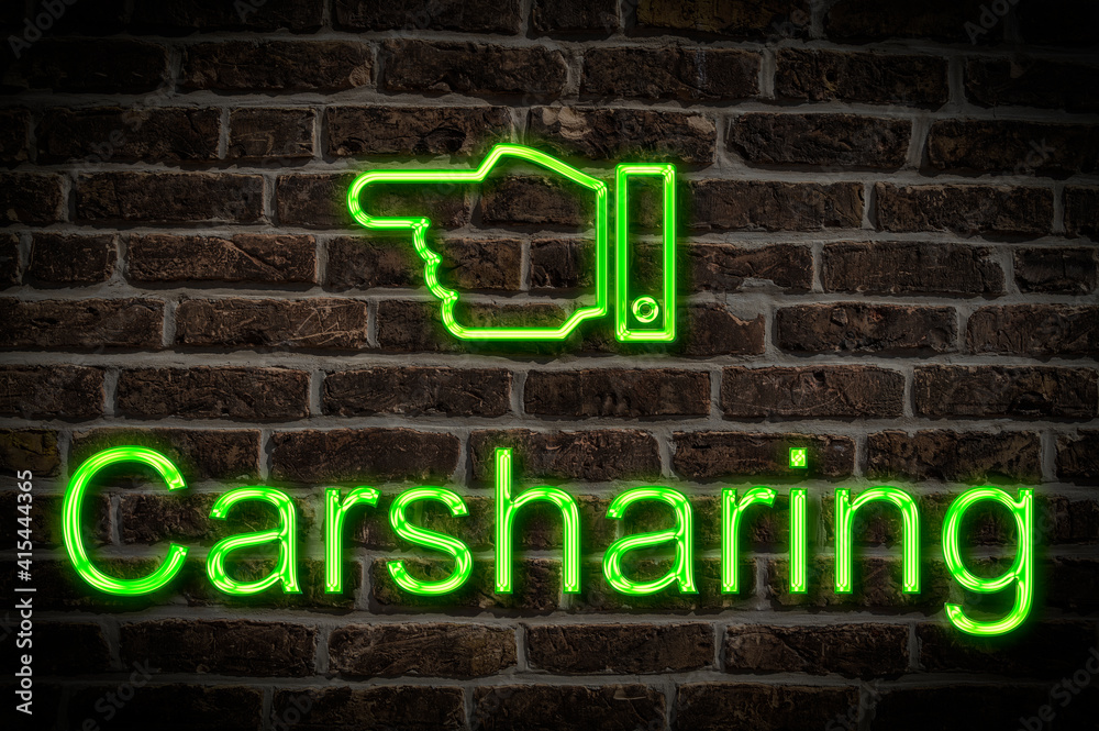 Leuchtreklame Carsharing