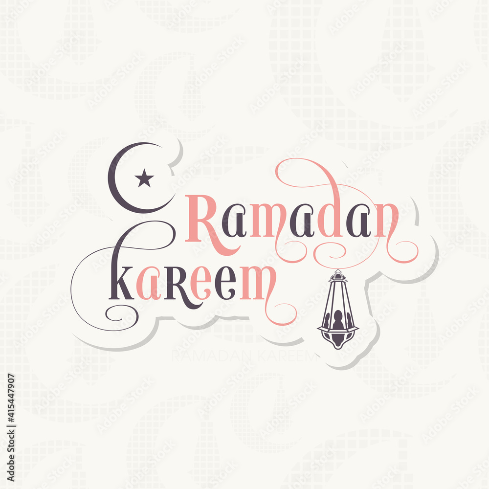  Ramadan greeting card for the Muslim community festival celebration.
