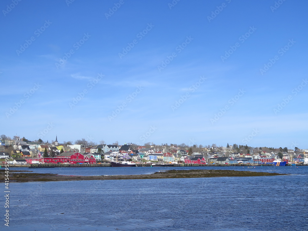 the Lunenburg harbour, Nova Scotia, Canada, April the Lunenburg harbour, Nova Scotia, Canada, April