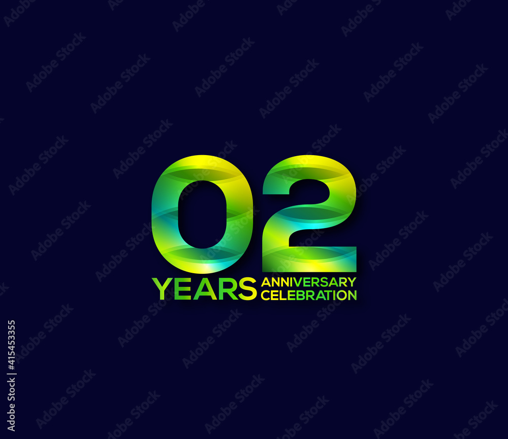 2 Year Anniversary Day background Concept 2 Year Anniversary Day background Concept