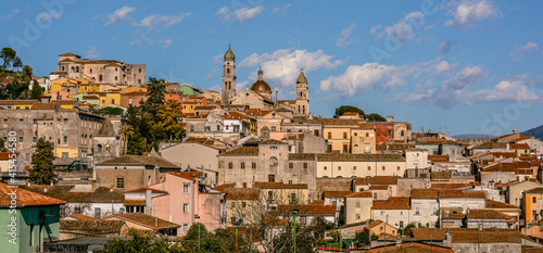 view of the old town, Venafro, Molise Italy