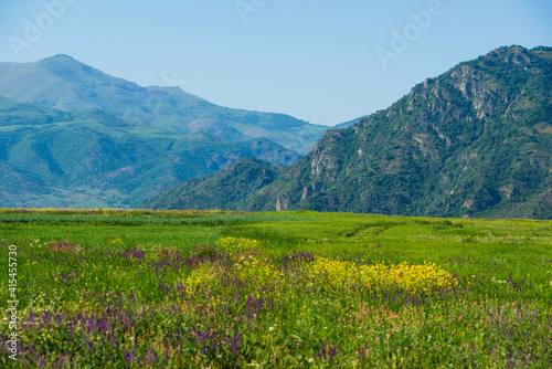 Rural landscape with village house, Armenia