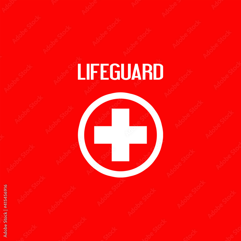 Obraz premium Lifeguard Sign
