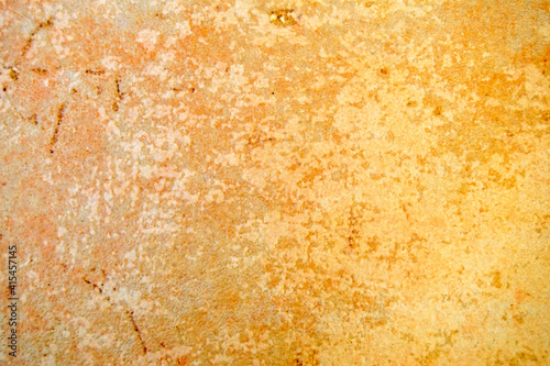 Yellow floor decorative slab patter background. Texture and design elements