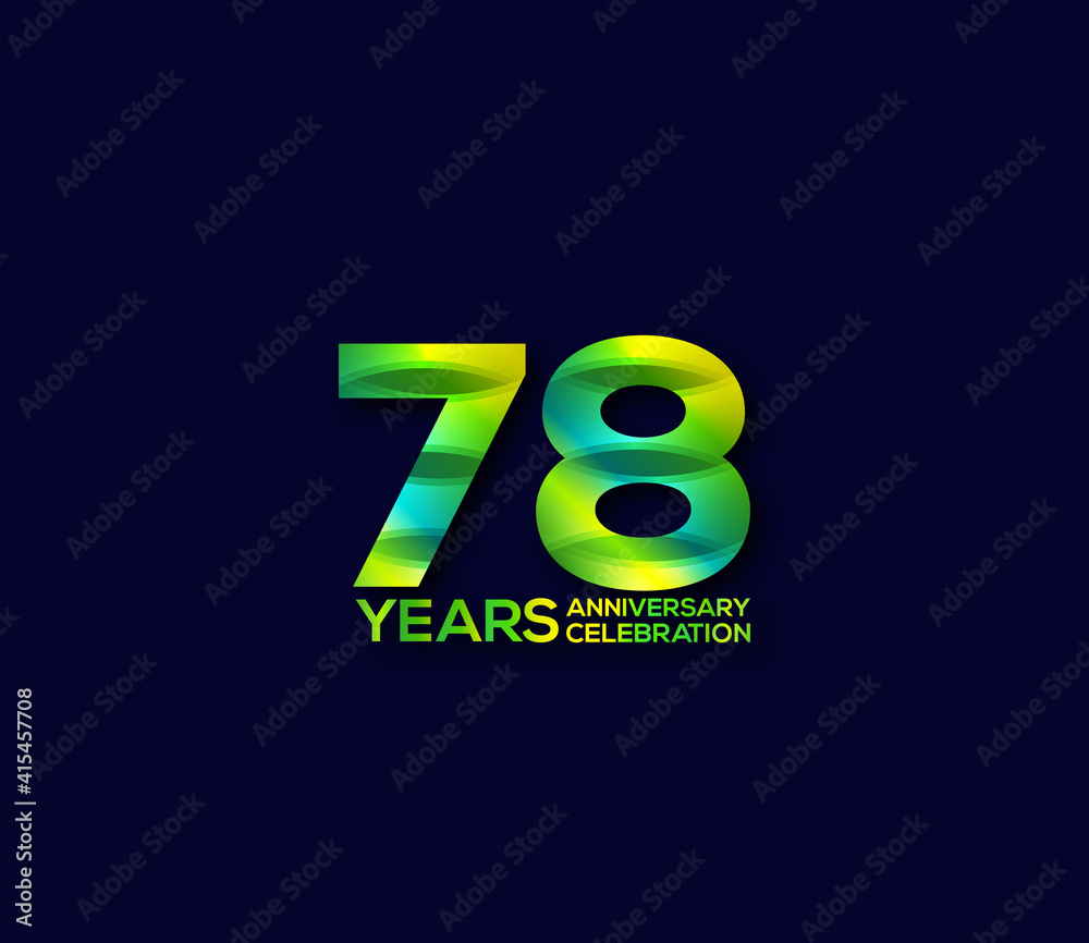 78 Year Anniversary Day background Concept 78 Year Anniversary Day background Concept