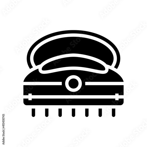 massager spa salon accessory glyph icon vector. massager spa salon accessory sign. isolated contour symbol black illustration