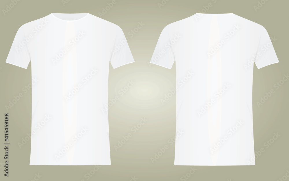 White t shirt. vector illustration Stock Vector | Adobe Stock