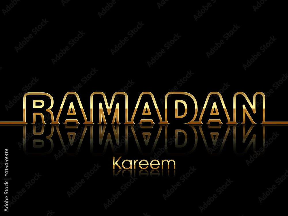 Ramadan greeting card for the Muslim community festival celebration.	
