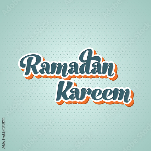 Ramadan greeting card for the Muslim community festival celebration. 