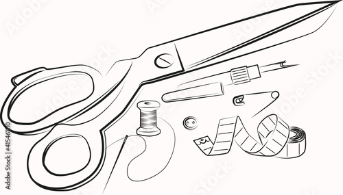sewing tools. tools for handmade