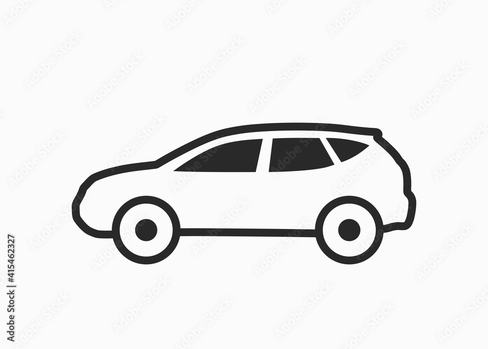 car line icon. auto industry and ransport symbol. isolated vector image