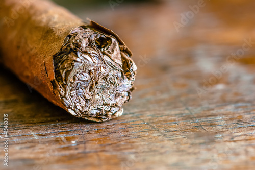 cigar on a wooden background