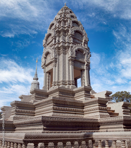 Sanctuary of Princess Norodom Kantha Bopha near Silver Pagoda in Phnom Penh, Cambodia photo