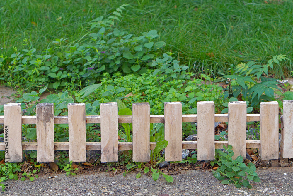 Short wooden fence
