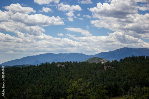 mountains and clouds