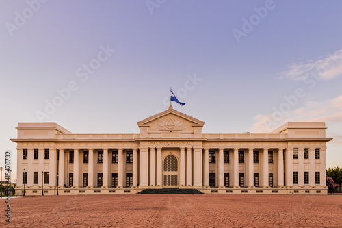 Fotografiet National palace of Nicaragua Managua situated in the plaza revolucion