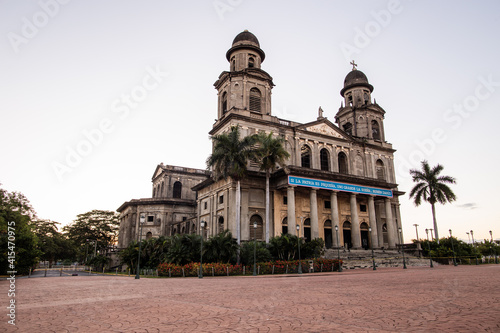 Nicaragua capital Managua cathedral is an ahistorical building situated in plaza revolucion 