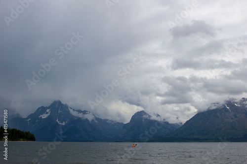 cloud covered mountain 