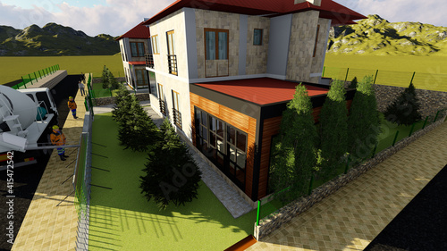 3D RENDERING VILLA DESIGN PERFECTLY MT5 photo