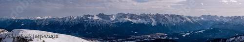 Bayrisches Alpenpanorma im Winter Teil 1 vom Rofan   ber das Karwendel bis zum Wetterstein