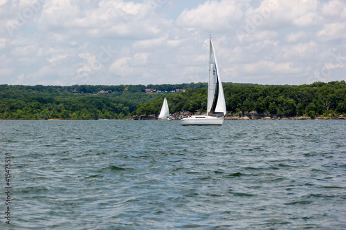 Obraz na płótnie Sailing Stockton Lake, Missouri w salonie