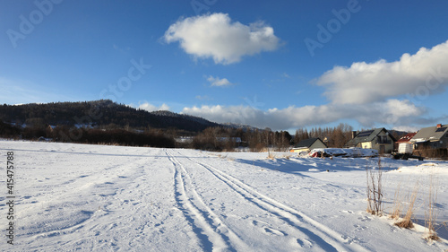 Winter snowy landscape © wajan