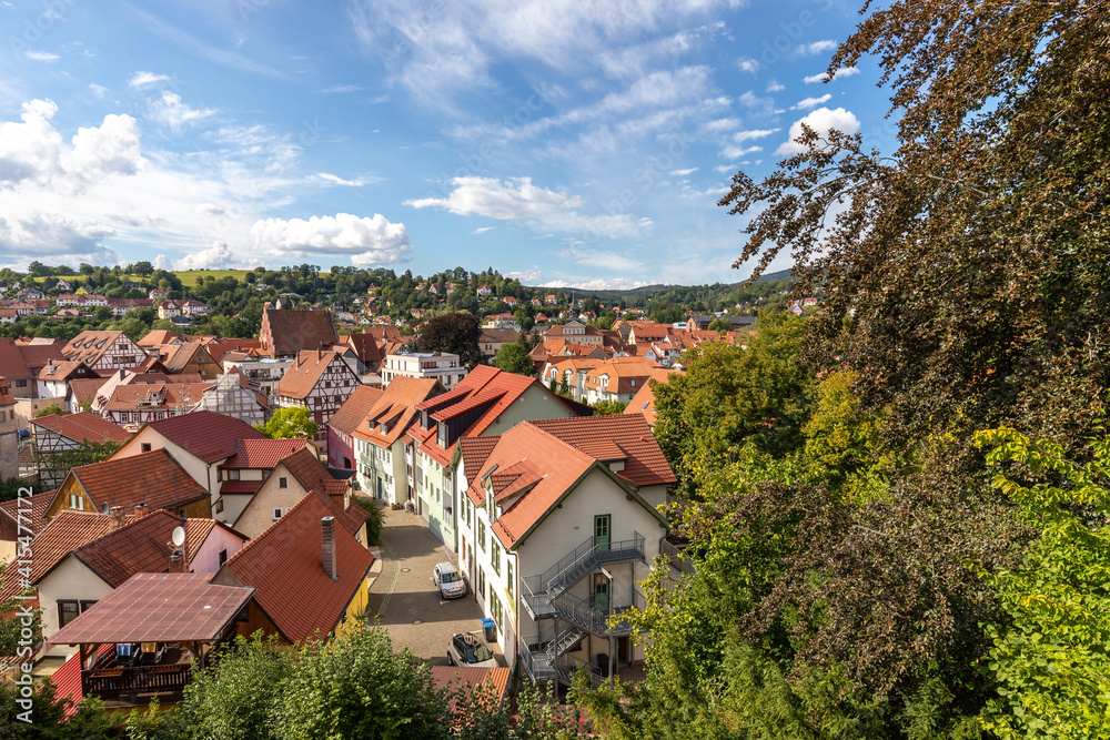 View of the roofs of Schmalkalden from above