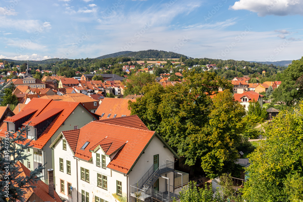 View of the roofs of Schmalkalden from above