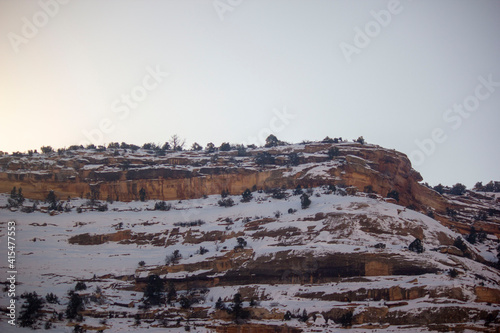 Obraz na płótnie snow covered mountains w salonie