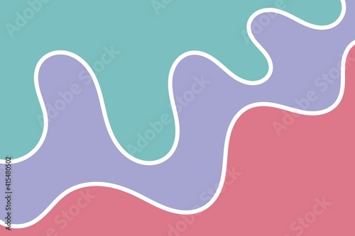 Wavy background with three colors and nice outlines © Rafli Madraf
