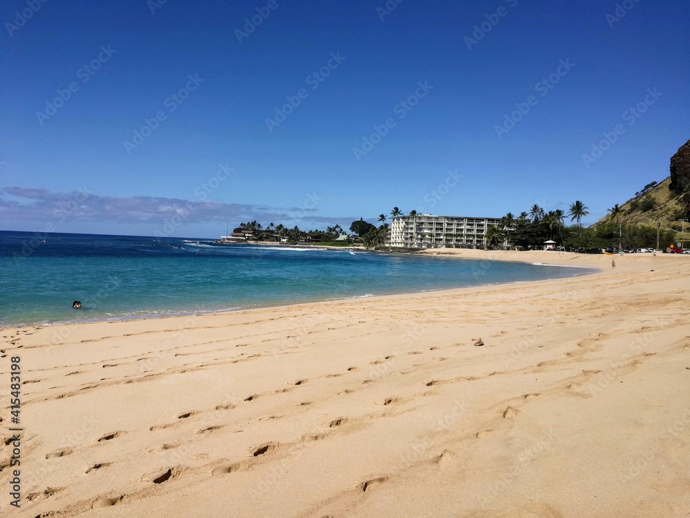 Beach in Waianae, O'ahu, Hawaii - January 2020