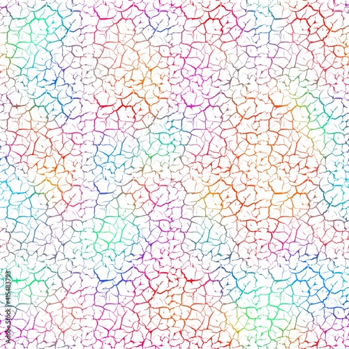 Wallpaper Mural Multiple color lines and shapes like a mosaic, mudflats, giraffe pattern, or abstract floral outline.  Torontodigital.ca