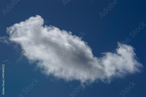 white cloud in the blue sky