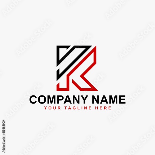 Free Download Letter K logo design vector. KF monogram sign symbol. - GFXLoad