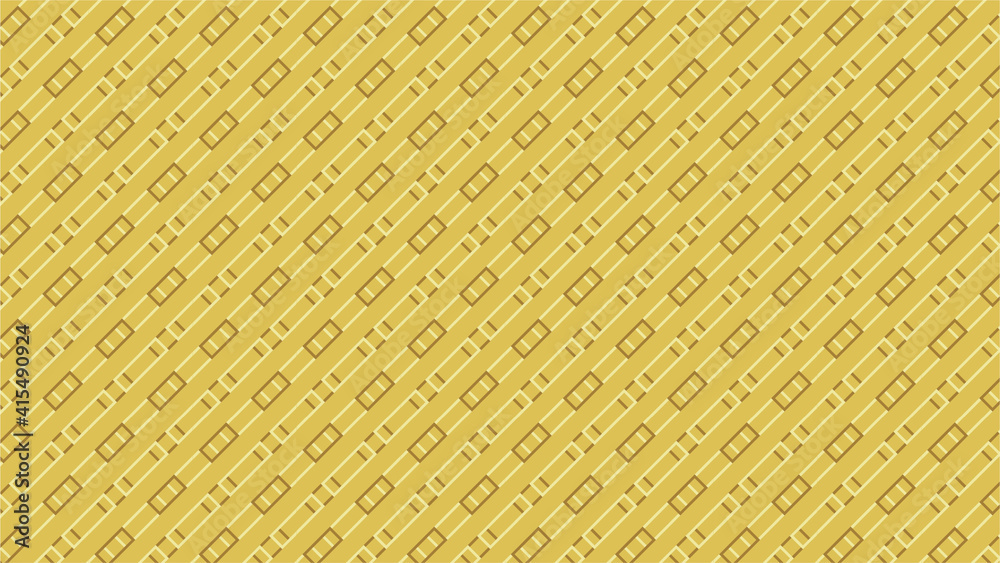 Patrón diagonal de rectángulos largo y chicos intercalados superpuestos con fondo de color amarillo - obrazy, fototapety, plakaty 