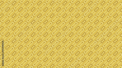Patrón diagonal de rectángulos largo y chicos intercalados superpuestos con fondo de color amarillo