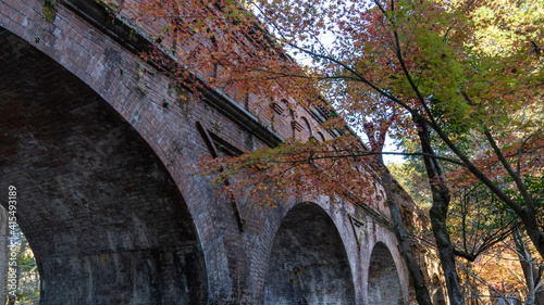 old bridge in autumn