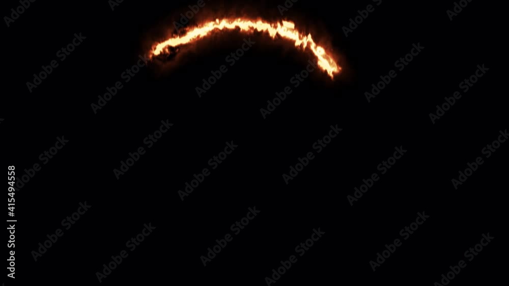 Beautiful ring of fire on black background. Abstract solar fire circle. Gradually appearing burning ring of fire. Motion graphics 4k Beautiful ring of fire on black background. Abstract solar fire circle. Gradually appearing burning ring of fire. Motion graphics 4k