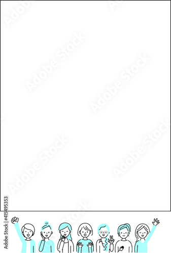 女性複数コピースペース