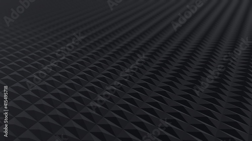 abstract geometric shapes 3D computer generated grey dark background