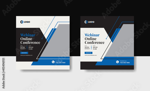 Webinar social media post template
