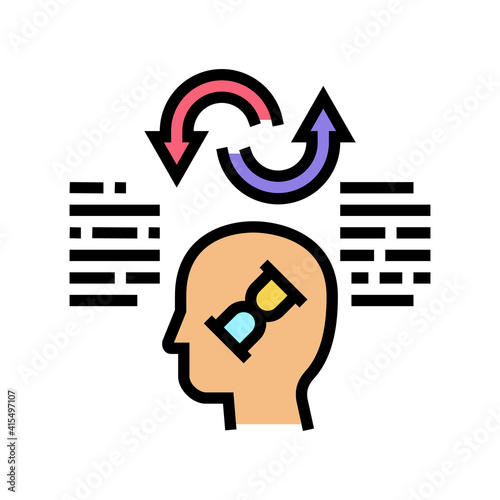 comparative philosophy color icon vector. comparative philosophy sign. isolated symbol illustration