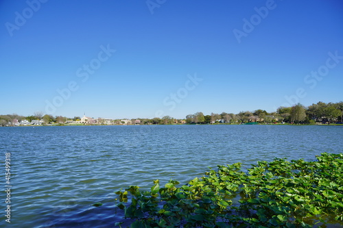 Fototapeta Naklejka Na Ścianę i Meble -  Lake Morton at city center of lakeland Florida	

