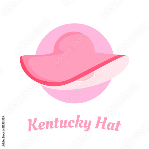 Stampa su tela Simple design of Kentucky Derby hat