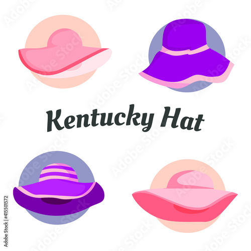 Simple design of Kentucky Derby hat