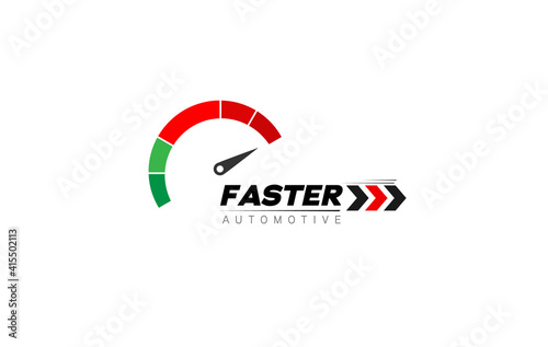 Speed of flaming speedometer for racing event. vector eps10