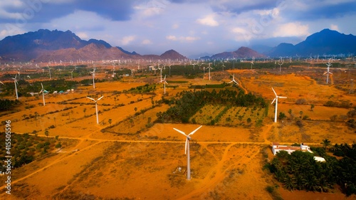 Muppandal Wind Farm, India's largest operational onshore wind farm at Aralvaimozhi in Kanyakumari (ID: 415505596)